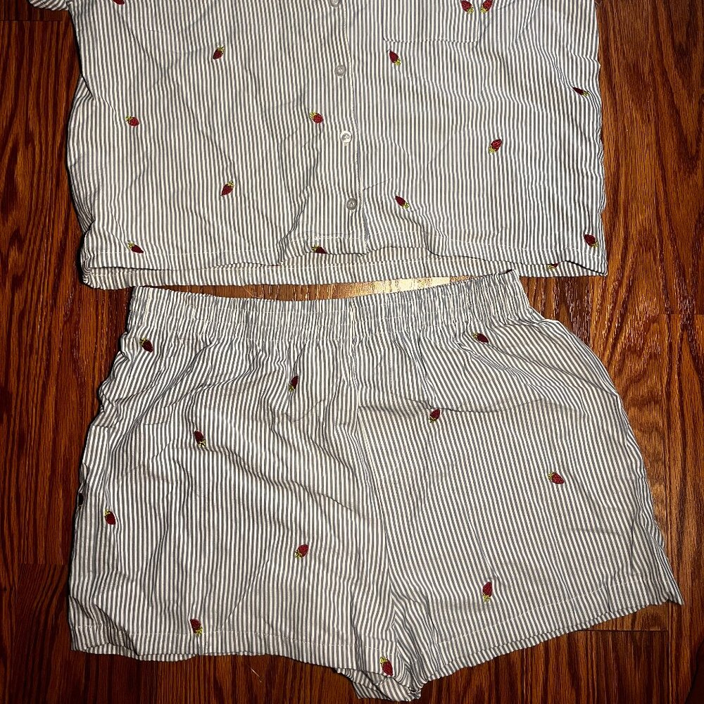 Cute strawberry pajama set